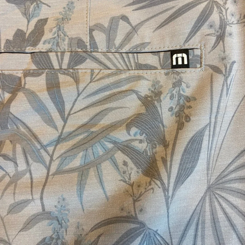 Travis Mathew Men's Coastal Canyon Palm‎ Leaf Print Golf Shorts Size 40 New